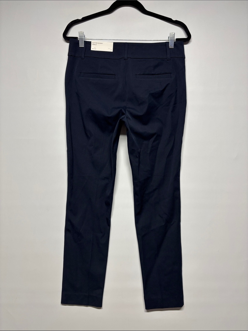 ✨ LOFT Outlet Sutton Skinny Ankle Mid Rise Pants Navy Size 4 NWT - Picture 6 of 15